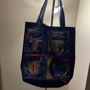 Fred Babb Canvas Bag “Art Can’t Hurt You” Vintage